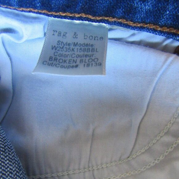 Rag& Bone Women Jeans, Blue ,sz.28, Skinny, inseam 24in - Picture 4 of 8